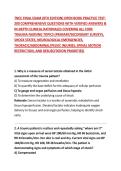TNCC FINAL EXAM &lpar;8TH EDITION&rpar; OPEN BOOK PRACTICE TEST&colon; 200 COMPREHENSIVE QUESTIONS WITH VERIFIED ANSWERS & IN-DEPTH CLINICAL RATIONALES COVERING ALL CORE TRAUMA NURSING TOPICS &lpar;PRIMARY&sol;SECONDARY SURVEYS&comma; SHOCK STATES&comma; NEUROLOGICAL EMERGENCIES&comma; THORACIC&sol;AB