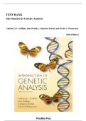 Test Bank for Introduction to Genetic Analysis&comma; 12th Edition by Anthony J&period; F&period; Griffiths&comma; John Doebley&comma; Catherine Peichel & David A&period; Wassarman &vert; Complete Chapters