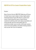 WGU D756 Task 1 IEP Form Exemplar & Complete Written Template