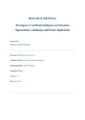 Artificial Intelligence in Education&colon; A Quantitative Research Proposal for Higher Educatio