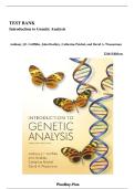 Test Bank for Introduction to Genetic Analysis&comma; 12th Edition by Anthony J&period; F&period; Griffiths&comma; John Doebley&comma; Catherine Peichel & David A&period; Wassarman &vert; Complete Chapters