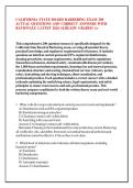 CALIFORNIA STATE BOARD BARBERING EXAM 200 &NewLine;ACTUAL QUESTIONS AND CORRECT ANSWERS WITH &NewLine;RATIONALE LATEST 2026 ALREADY GRADED A&plus; 
