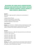 OKLAHOMA &lpar;OK&rpar; HOME HEALTH ADMINISTRATORS PRACTICE EXAM QUESTIONS AND CORRECT DETAILED ANSWERS &lpar;VERIFIED ANSWERS&rpar; 2026&sol;2027 ALREADY GRADED A&plus; &lpar;MOST RECENT&excl;&excl;&rpar; &lpar;BRAND NEW&excl;&excl;&rpar;