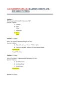 ATI Pathophysiology ATI Nursing Exam Nursing Program 2025 Detailed exam questions and answers review guide