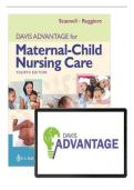 TEST BANK FOR Davis Advantage For Maternal-Child Nursing Care 4th Edition&comma; &lpar;2025&rpar; By Meredith J Scannell & Kristine Ruggiero ISBN&colon; 9781719650632 COMPLETE GUIDE All CHAPTERS COVERED 100&percnt; VERIFIED A&plus; GRADE ASSURED&excl;&excl;&excl;&excl;&excl; NEW LATEST UPDATE&excl;&excl;&excl;&excl;&excl;&NewLine;