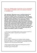 RNSG 1105&colon; NURSING SKILLS EXAM 200 ACTUAL QUESTIONS &NewLine;AND CORRECT ANSWERS LATEST 2026 ALREADY GRADED &NewLine;A&plus; ASSURED PASS