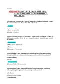 ATI Pharmacology Practice B ATI Nursing Program 2025 Complete verified exam questions and correct solutions review