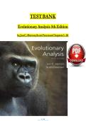 TEST BANK FOR Evolutionary Analysis 5th Edition by Jon C&period; Herron&comma; Scott Freeman All Chapter 1-20 Complete   ISBN&colon;9780321616678&NewLine;&NewLine;
