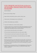 GCSE CHEMISTRY 8462&sol;2H EXAM with Questions &NewLine;and Answers&sol;Plus a Rationale Updated 2026 A&plus;&sol;Instant Download PDF &NewLine;
