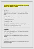 NR 668 CEA Final 2026&sol;2027 &sol;instant pdf Exam with correct &NewLine;answers and rationales A&plus; Graded 