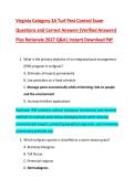 Virginia Category 3A Turf Pest Control Exam &NewLine;Questions and Correct Answers &lpar;Verified Answers&rpar; &NewLine;Plus Rationale 2027 Q&A&vert; Instant Download Pdf