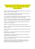 AP Computer Science Principles Exam with all Correct & 100&percnt; Verified Answers &vert;Actual Complete Update &vert;Already Graded A&plus;