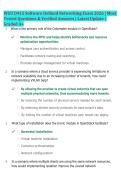 WGU D415 Software Defined Networking Exam 2026 &vert; Most &NewLine;Tested Questions & Verified Answers &vert; Latest Update &vert; &NewLine;Graded A&plus;
