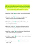 High yield V2 Comprehensive Resource To Help You Ace &NewLine;2026-2027 Exams Includes Frequently Tested Questions &NewLine;With ELABORATED 100&percnt; Correct COMPLETE SOLUTIONS &NewLine;Guaranteed Pass First Attempt&excl;&excl; Current Update&excl;&excl;