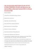 NR 599 GRADED MIDTERM EXAM STUDY &NewLine;GUIDE&lpar;VERIFIED&rpar; EXAM with Questions and &NewLine;Answers&sol;Plus a Rationale Updated 2026 A&plus;&sol;Instant Download PDF &NewLine;
