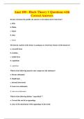 Anat 100 - Block Theory 1 Questions with&NewLine;Correct Answers