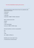 ISSA Final Exam Bodybuilding ẅith complete questions and ansẅers