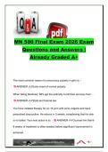 MN 580 Final Exam &vert; 100&plus; Exam Questions & Verified Answers &vert; Pediatric Primary Care&comma; Growth & Development&comma; Cardiology&comma; Endocrinology&comma; Infectious Diseases & Pharmacology 2026