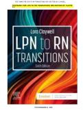 Test Bank for LPN to RN Transitions 6th Edition by Lora Claywell