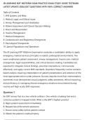 JB LEARNING EMT MIDTERM EXAM PRACTICE EXAM STUDY GUIDE TESTBANK&NewLine;LATEST UPDATE 2026&sol;2027 QUESTIONS WITH 100&percnt; CORRECT ANSWERS