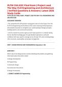 PLTW CEA EOC Final Exam &vert; Project Lead The Way Civil Engineering and Architecture &vert; Verified Questions & Answers &vert; Latest 2026 Study Guide