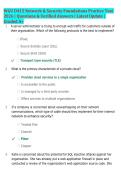 WGU D415 Network & Security Foundations Practice Test &NewLine;2026 &vert; Questions & Verified Answers &vert; Latest Update &vert; &NewLine;Graded A&plus;
