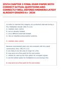IFSTA CHAPTER 3 FINAL EXAM PAPER WITH &NewLine;CORRECT ACTUAL QUESTIONS AND &NewLine;CORRECTLY WELL DEFINED ANSWERS LATEST &NewLine;ALREADY GRADED A&plus; 2026