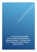 Test bank for yoder wise s leading and managing in canadian nursing 2nd edition patricia s yoder wise janice waddell &vert; latest update 2026