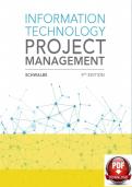 Information Technology Project Management 8th Edition &ndash; Kathy Schwalbe &ndash; Complete Test Bank &lpar;Verified Questions and Answers&rpar; Latest Update 2026