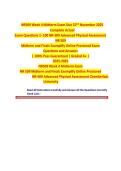 2 NR509 Week 4 Midterm Exam Due 22nd November 2025 Complete Actual Exam Questions 1- 100 NR-509 Advanced Physical Assessment NR 509 Midterm and Finals Examplify Online Proctored Exam&period;docx&period;pdf&NewLine;&NewLine;