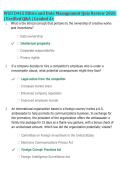 WGU D415 Ethics and Data Management Quiz Review 2026 &NewLine;&vert; Verified Q&A &vert; Graded A&plus;