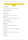 BSNC 5000 Maternity Questions with Correct&NewLine;Answers
