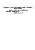 Test Bank for Varcarolis' Foundations of Psychiatric-Mental Health Nursing&colon; A Clinical Approach 9th Edition by Margaret Jordan Halter