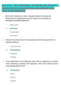 WGU D315 - PRE-ASSESSMENT&colon; NETWORK AND SECURITY &ndash;&NewLine;FOUNDATIONS EXAM QUESTIONS AND ANSWERS 2026 &NewLine;100&percnt; PASS GUARANTEE