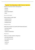 Capsim Test Questions with Correct Answers
