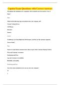 Capsim Exam Questions with Correct Answers