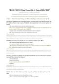 NR 511 FINAL EXAM 2026&sol;2027 &vert; Differential Diagnosis & Primary Care Practicum &vert; Verified Q&A &vert; Pass Guaranteed - A&plus; Graded&NewLine;&NewLine;
