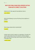MISY 5325 FINAL EXAM 2026 UPDATED ACTUAL &NewLine;EXAM WITH CORRECT SOLUTIONS&period;