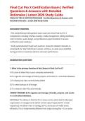 Final Cut Pro X Certification Exam &vert; Verified Questions & Answers with Detailed Rationales &vert; Latest 2026 Study Guide