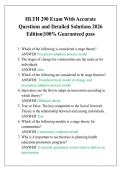 HLTH 290 Exam With Accurate &NewLine;Questions and Detailed Solutions 2026 &NewLine;Edition&vert;100&percnt; Guaranteed pass