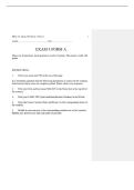 BIOL 351 EXAM 3 FORM A &vert; QUESTIONS AND ANSWER KEY &vert; 2026 VERSION &vert; 100&percnt; CORRECT&period;