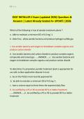 OSSF INSTALLER 2 Exam &lpar;updated 2026&rpar; Questions & &NewLine;Answers &vert; Latest Already Graded A&plus; UPDATE &vert;2026