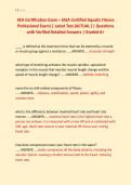 AEA Certification Exam &ndash; &lpar;AEA Certified Aquatic Fitness &NewLine;Professional Exam&rpar; &vert; Latest Test &lpar;ACTUAL &rpar; &vert; Questions &NewLine;with Verified Detailed Answers &vert; Graded A&plus;