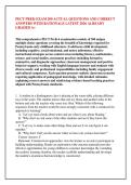 PECT PREK-EXAM 200 ACTUAL QUESTIONS AND CORRECT &NewLine;ANSWERS WITH RATIONALE LATEST 2026 ALREADY &NewLine;GRADED A&plus;