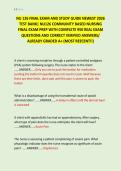 NU 126 FINAL EXAM AND STUDY GUIDE NEWEST 2026 &NewLine;TEST BANK&vert; NU126 COMMUNITY BASED NURSING &NewLine;FINAL EXAM PREP WITH COMPLETE 950 REAL EXAM &NewLine;QUESTIONS AND CORRECT VERIFIED ANSWERS&sol; &NewLine;ALREADY GRADED A&plus; &lpar;MOST REECENT&excl;&excl;&rpar; 