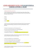 ATI RN Assessment Level 1 B ATI Nursing Program 2025 Complete 100 questions and answers