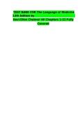Test Bank for The Language of Medicine 13th Edition by Davi-Ellen Chabner