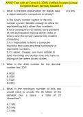 APCSP Test with all Correct & 100&percnt; Verified Answers &vert;Actual Complete Exam &vert;Already Graded A&plus;