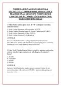 NORTH CAROLINA &lpar;NC&rpar; &lpar;H&rpar; GRADING & &NewLine;EXCAVATING COMPREHENSIVE STUDY GUIDE & &NewLine;PRACTICE EXAM QUESTIONS WITH VERIFIED &NewLine;ANSWERS AND RATIONALES 2026-2028 EDITION &vert; &NewLine;INSTANT PDF DOWNLOAD 
