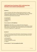 AANP Family Nurse Practitioner &lpar;FNP&rpar; Certification Exam Questions&comma; Correct Answers and Explanations